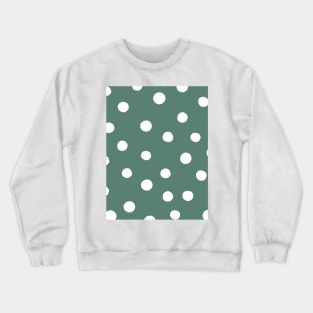 Random dots - green Crewneck Sweatshirt